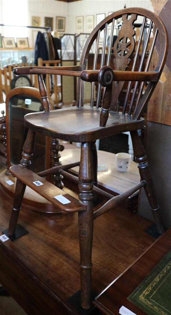 Childs oak high chair
